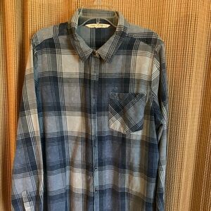 Casual Plaid Button Down Shirt